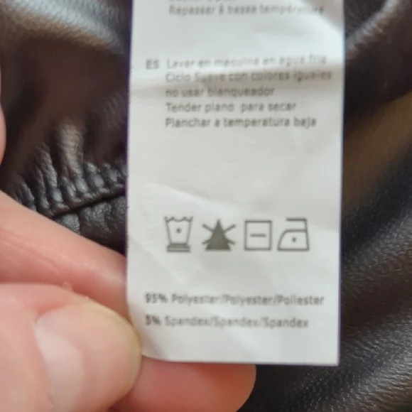 Streetwear Black Faux Leather Pants - Picture 5 of 5